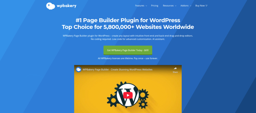 WPBakery page builder plugin overview