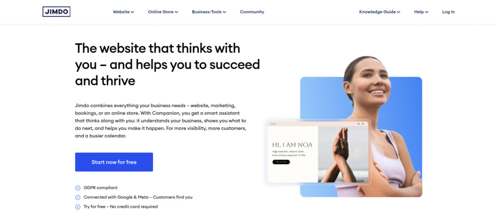 website builder that is clean and quick