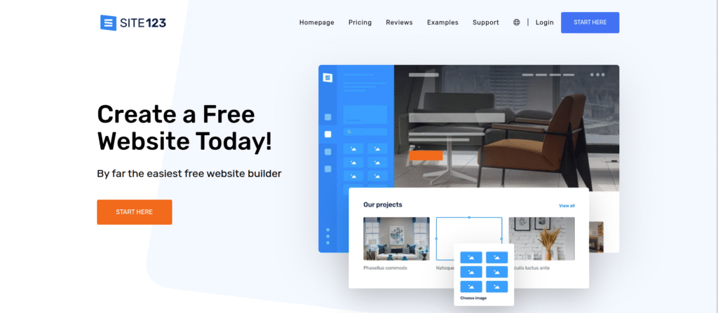 Site123 website builder