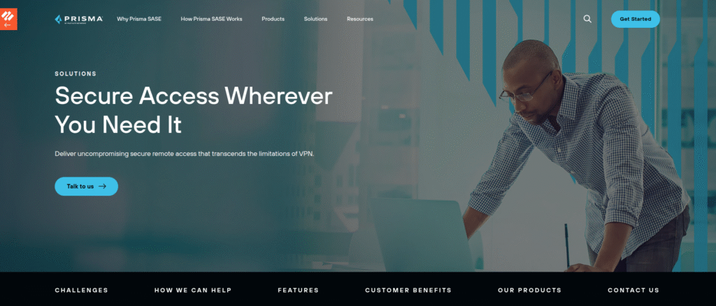 Prisma access interface 