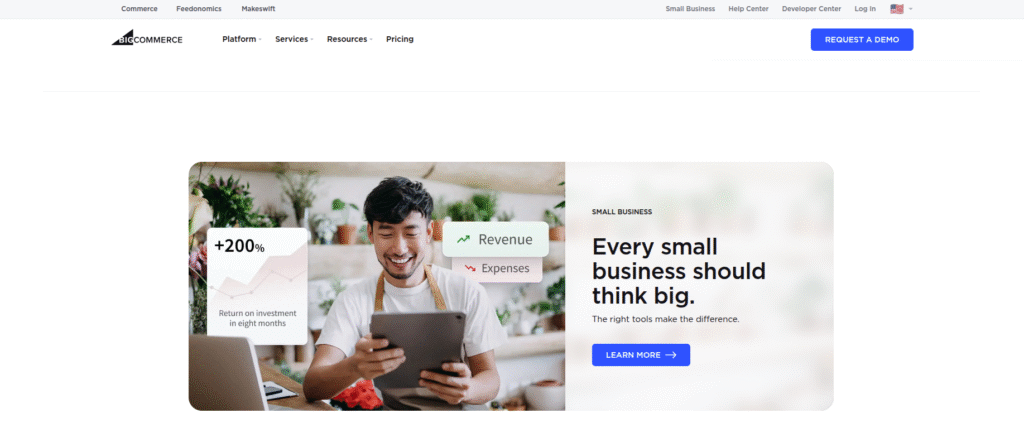Bigcommerce interface 
