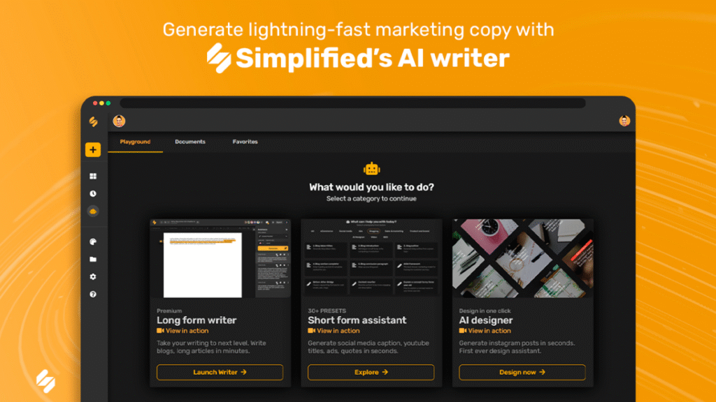 Simplified AI Writer