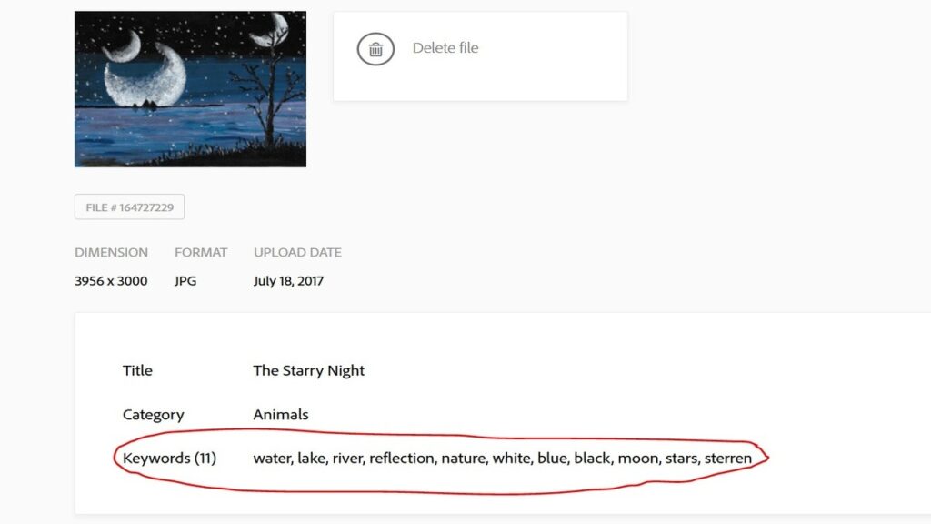 add titles and keywords