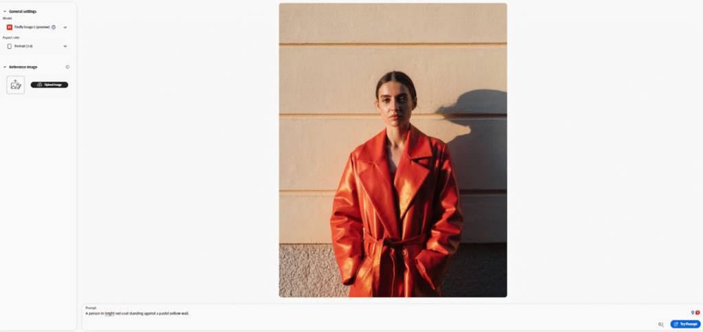 adobe firefly prompt result