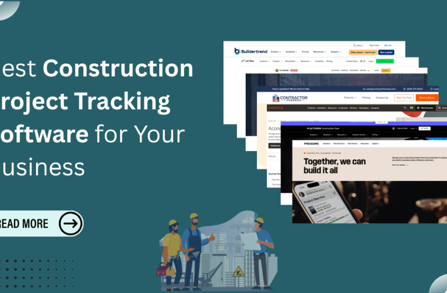 Construction Project Tracking Software