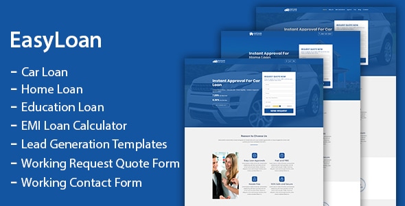 EasyLoan – Loan Company Website Templates