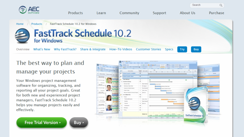 FastTrack Schedule - A Project Scheduling Tool in Project Management