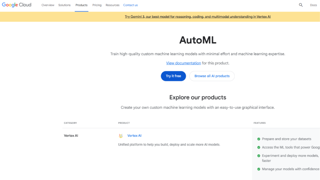 Google Cloud AutoML