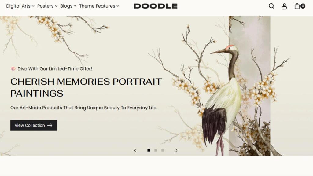 doodle, Shopify Themes for Artists