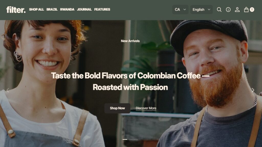 filter, Small Inventory Shopify Theme