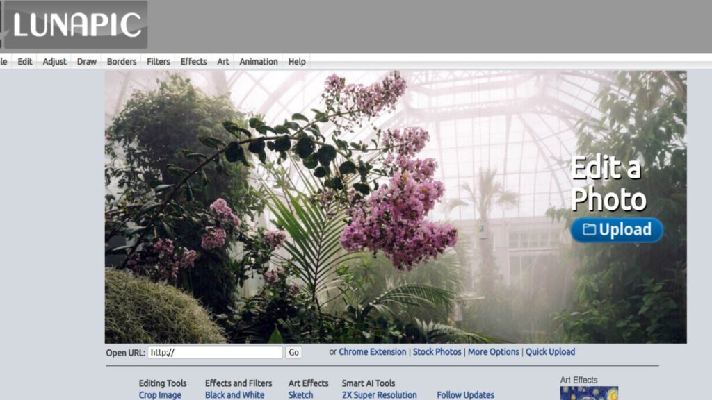 lunapic, Free Photo Editing Websites