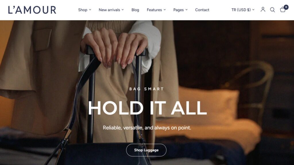instance, Bag Store Shopify Theme