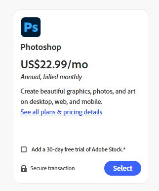 Photoshop Single App