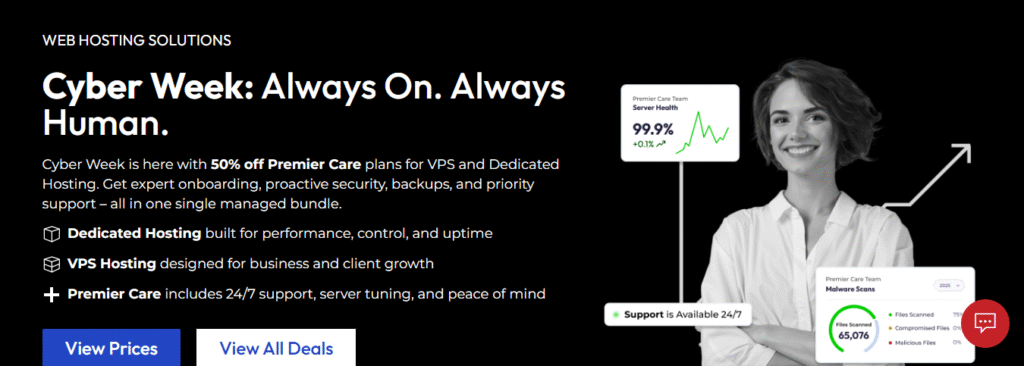 InMotion Hosting website