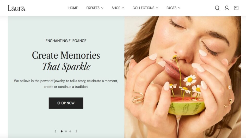 Laura , Shopify Jewelry Templates