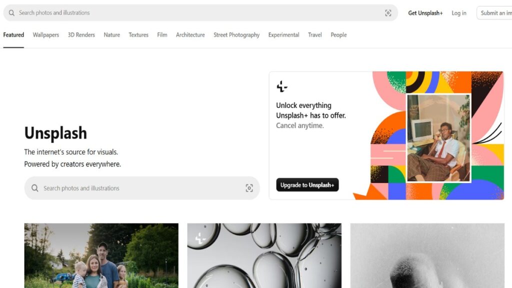 Unsplash, Stock Image Websites