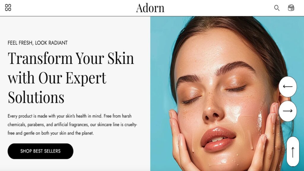 Adorn , Shopify Themes for Beauty Products