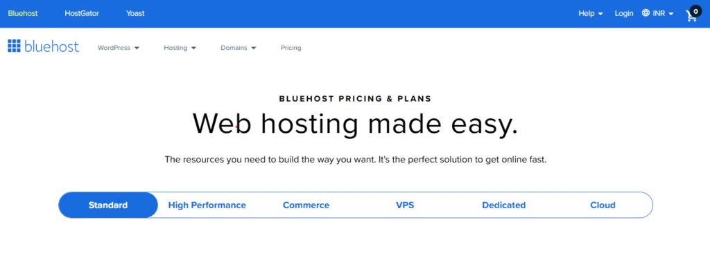 Bluehost Web hosting