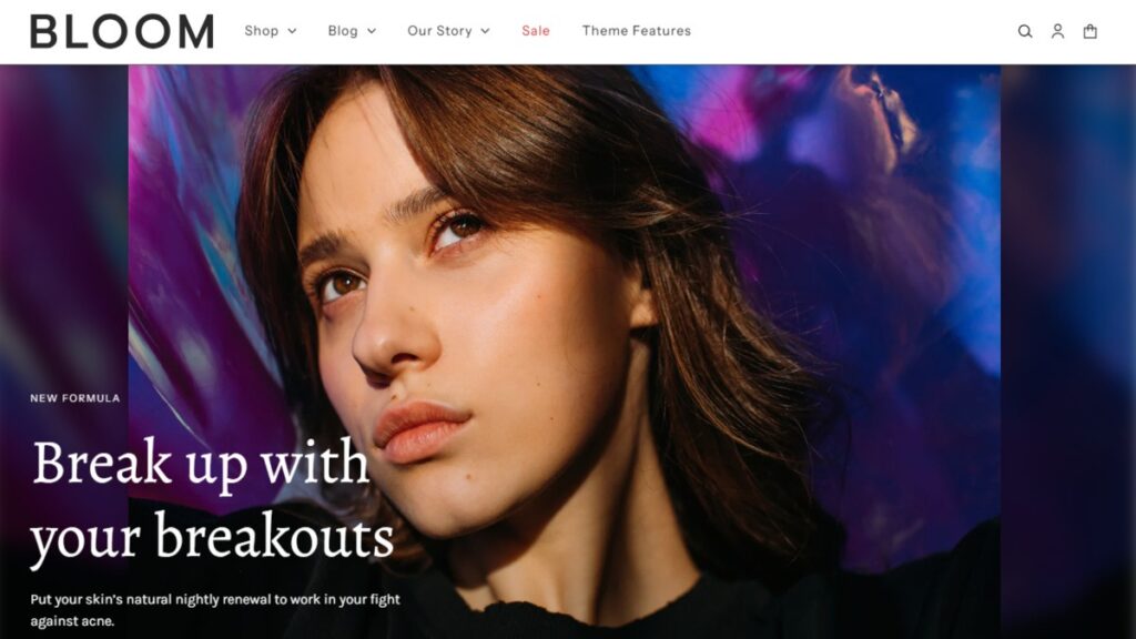 Bloom , Minimal Shopify Templates