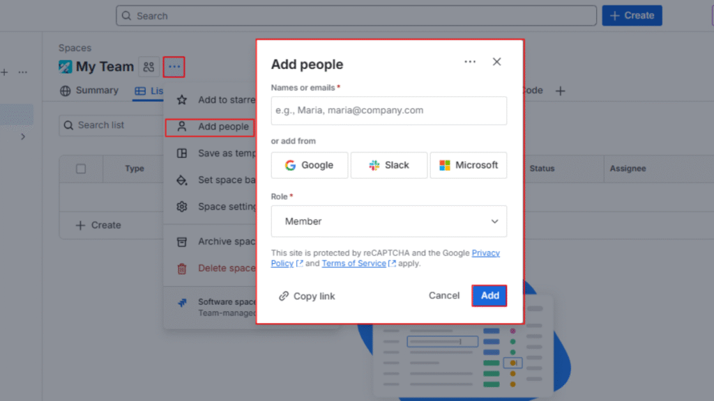Adding Team Members in Jira Software