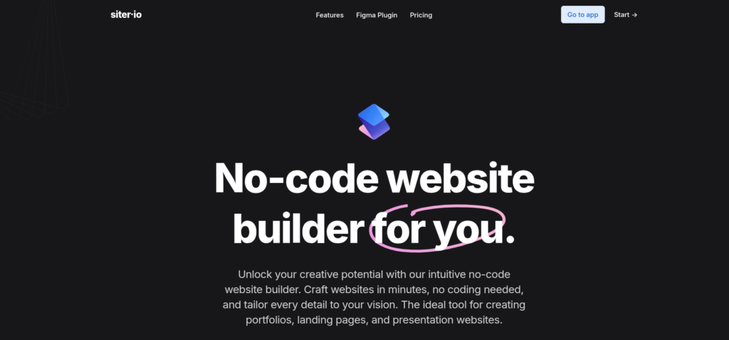 Siter.io website building platform