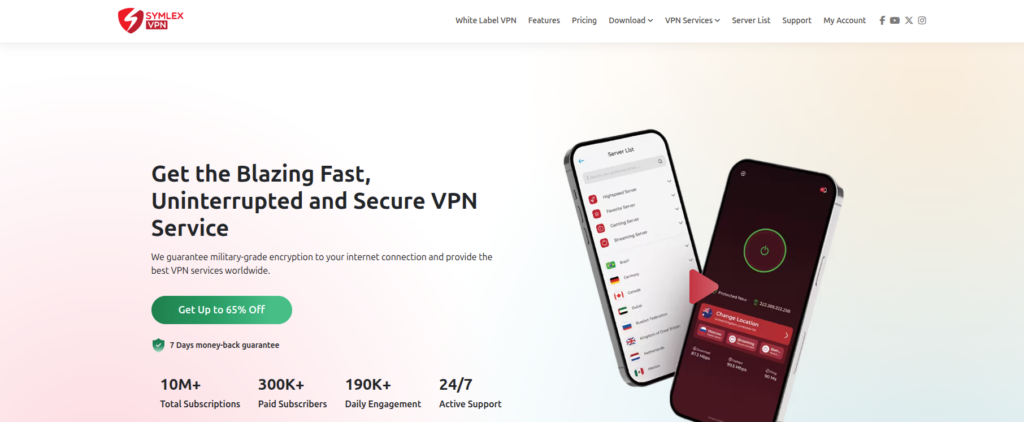 symlex vpn with lifetime subscription