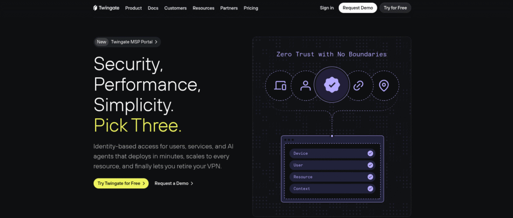 Twingate business vpn solution
