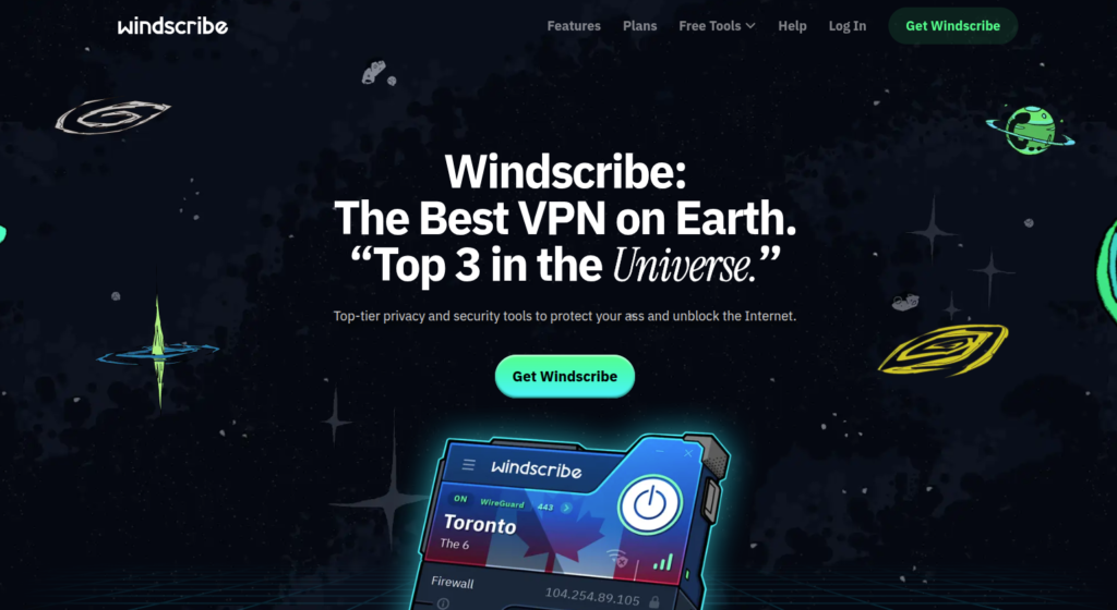 windscribe vpn provider
