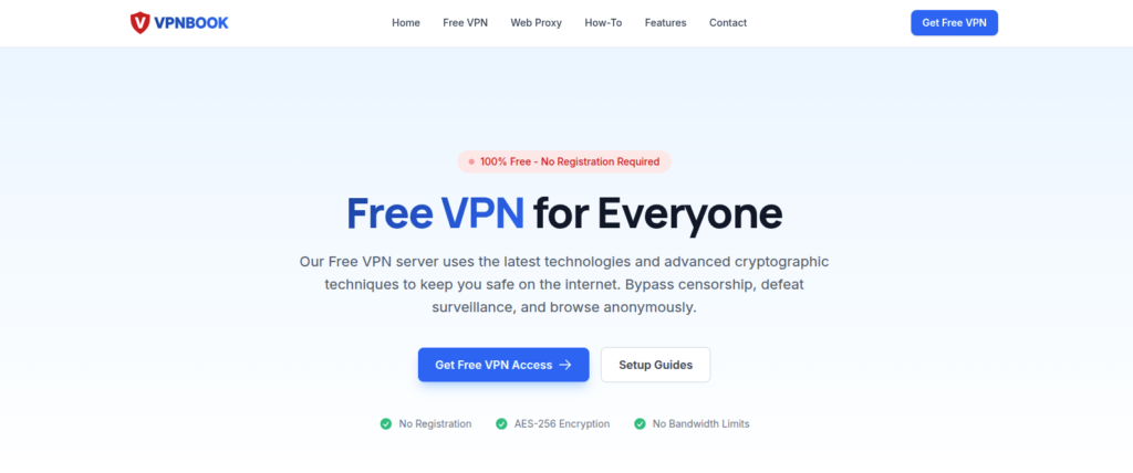 VPNBook free vpn provider 