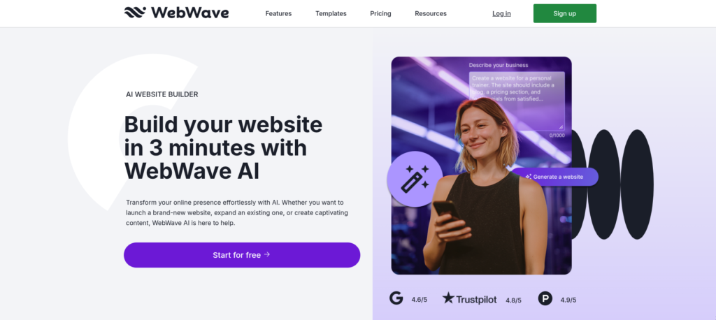WebWave website creator