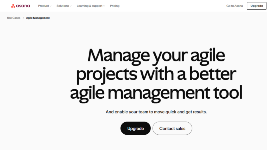 Asana Agile Project Management Tool.