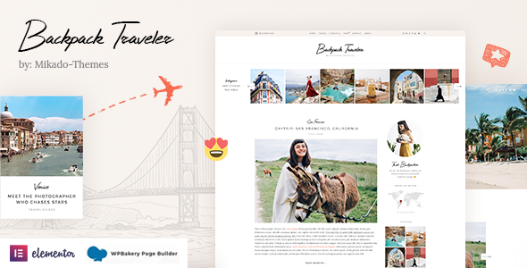 Backpack Traveler – Modern Travel Blog WordPress Theme