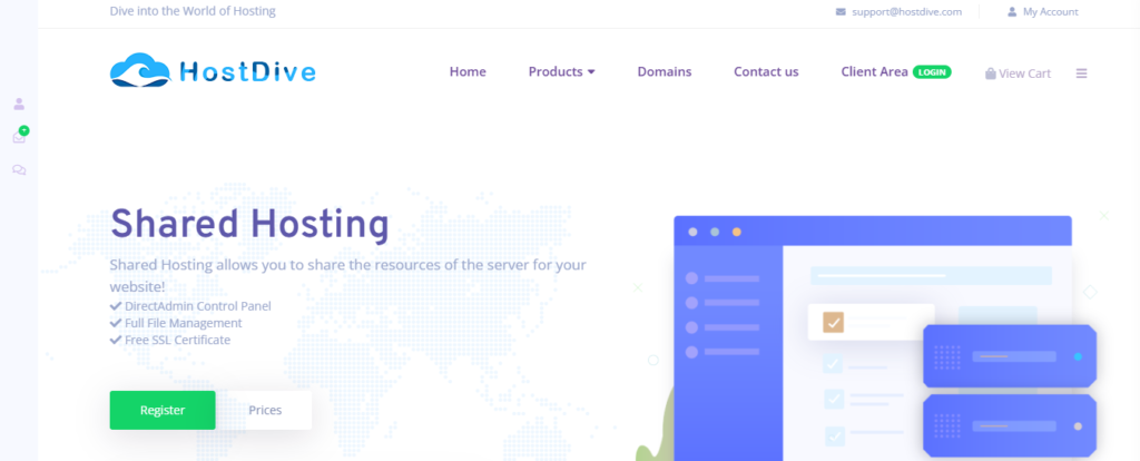 HostDive cPanel hosting