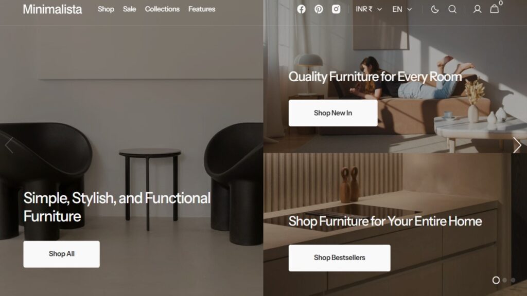 Minimalista , Home Decor Shopify Theme