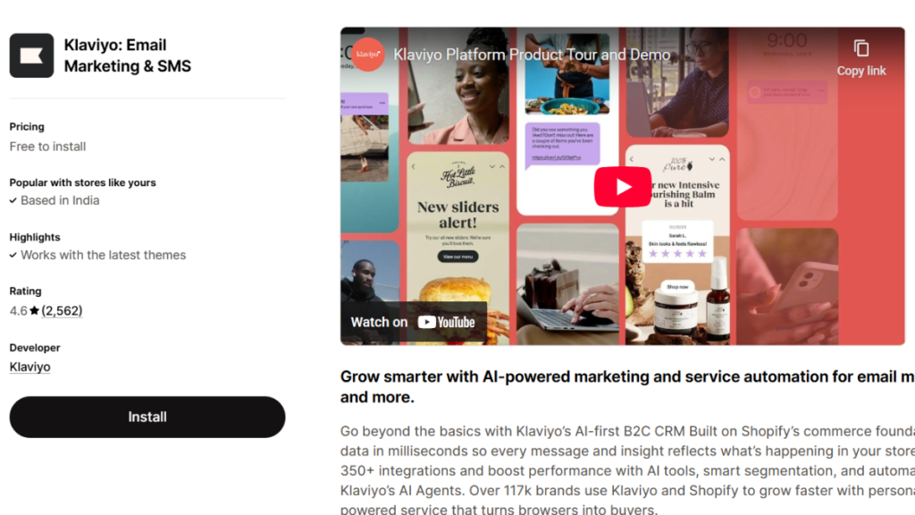 Kalviyo, Best Email Marketing App for Shopify