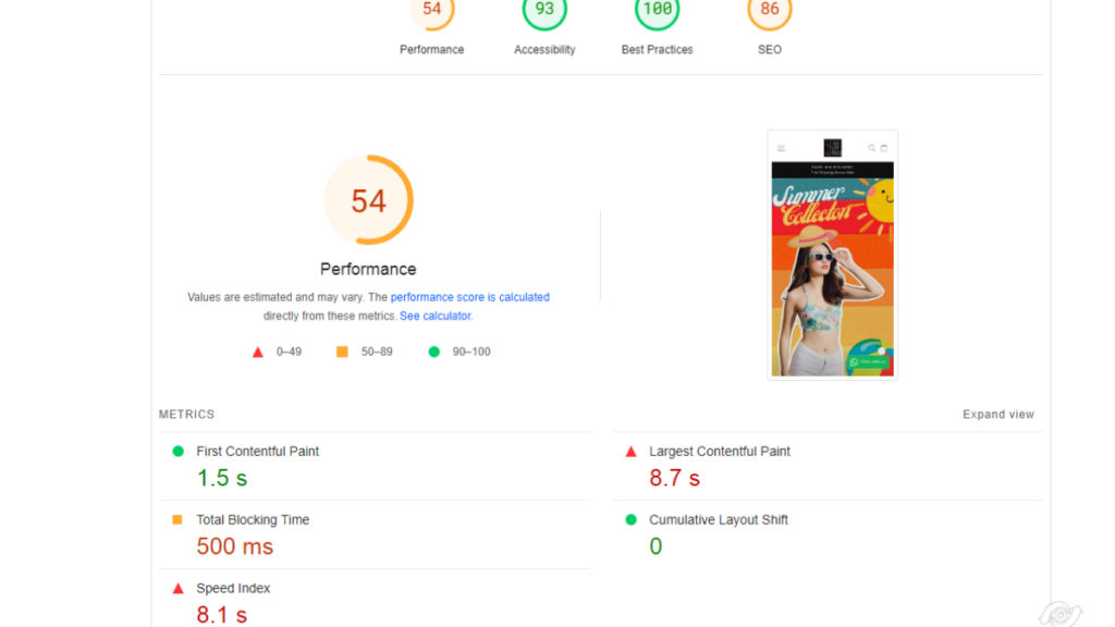 Slow Page Loading Speed in shopify