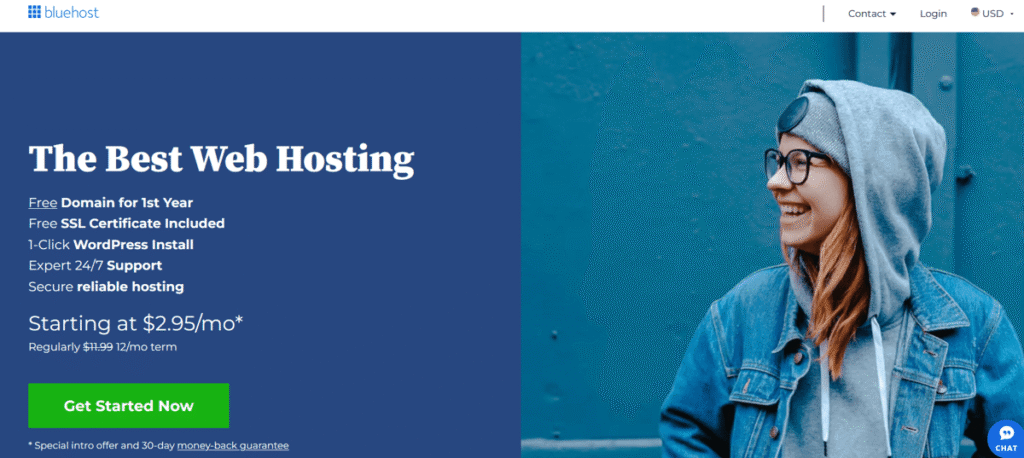 Bluehost  domain hosting