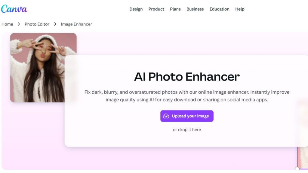 Canva,  best photo enhancing software