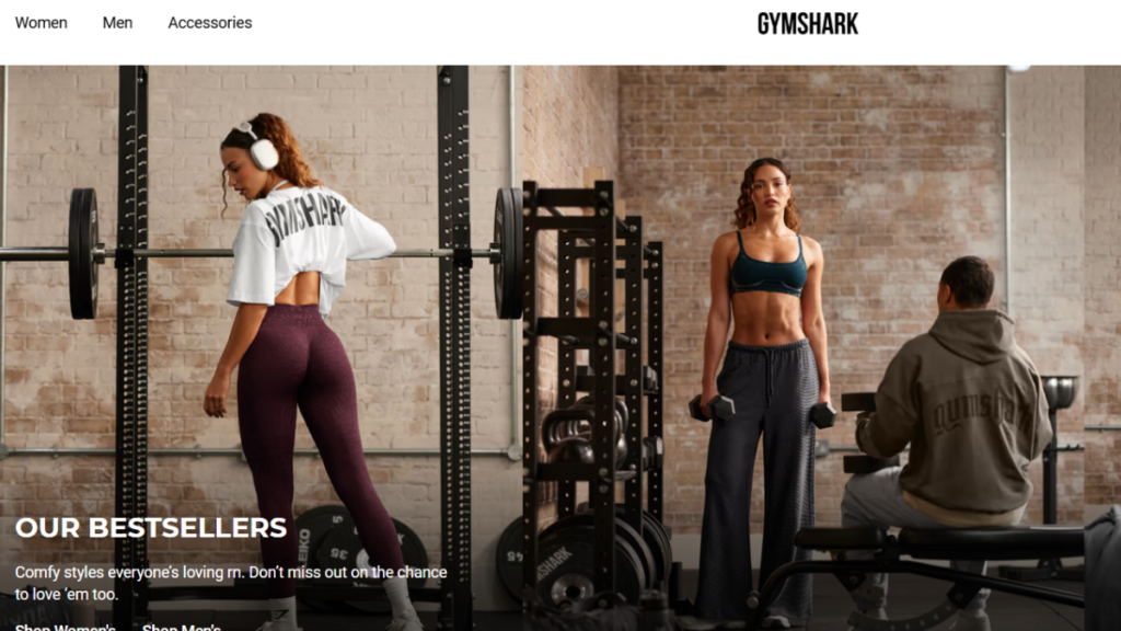 Gymshark , Shopify Most Popular Stores 