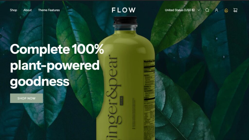 flow, Shopify Theme for Drinks