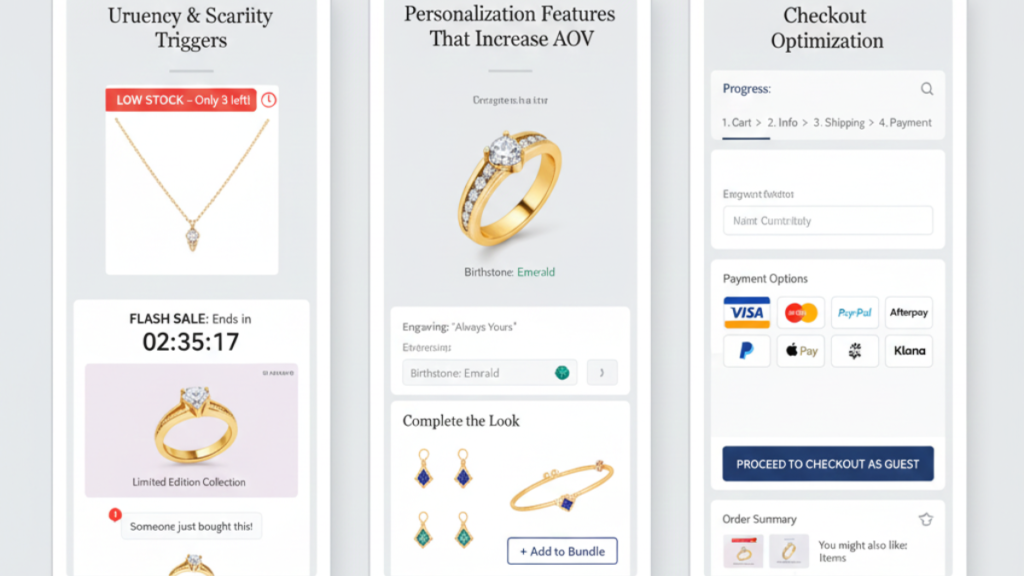 Conversion Optimization Tactics, Shopify jewelry websites