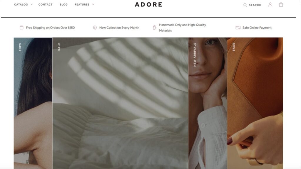 adore, Large Inventory Shopify Theme