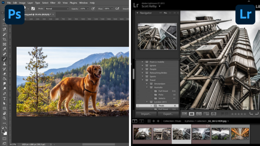 Photoshop vs Lightroom User Experience, Photoshop vs Lightroom for Photo Editing