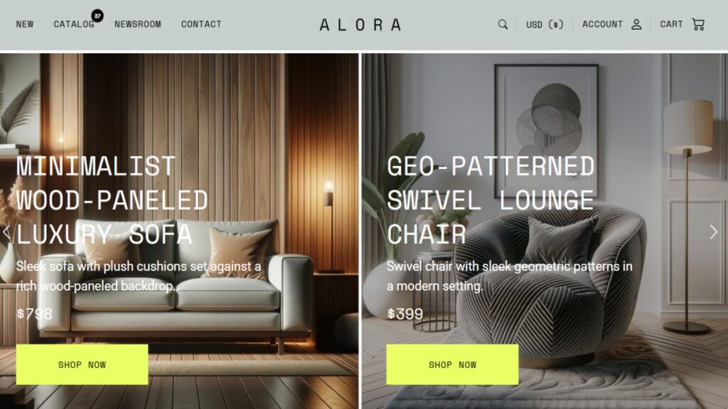 alora, Home Decor Shopify Theme