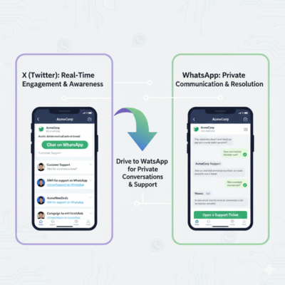 Leveraging X (Twitter) for WhatsApp Marketing Services