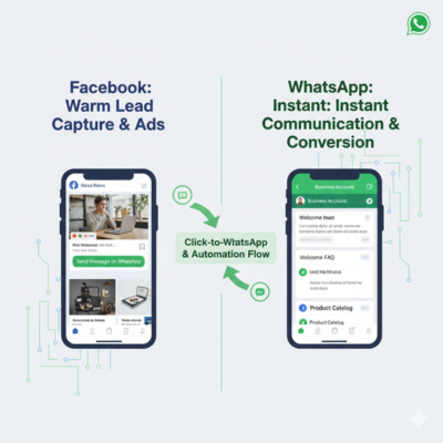 Meta (Facebook) and WhatsApp Marketing Services Integration