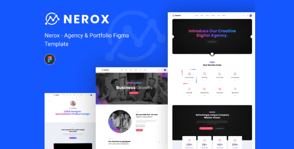 Nerox – Agency & Portfolio Figma Template