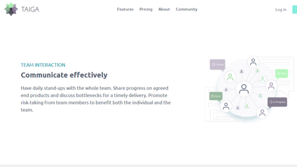 Team Collaboration in Taiga