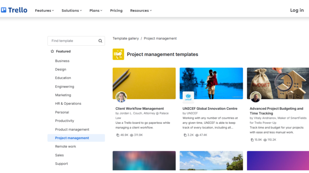 Trello Project Breakdown Structure Template