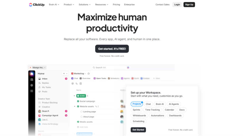 Clickup Project Management Tool